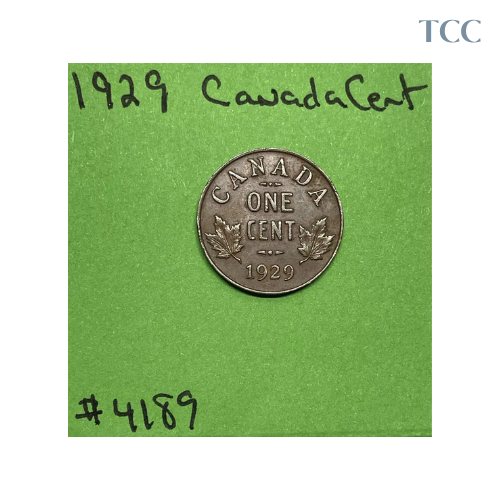 1929 Canada 🇨🇦 Small Cent 1c