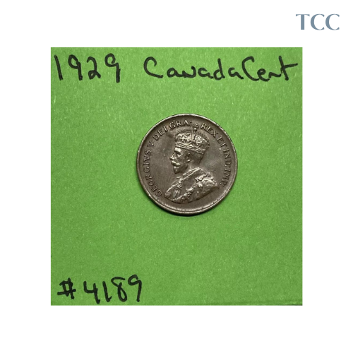 1929 Canada 🇨🇦 Small Cent 1c