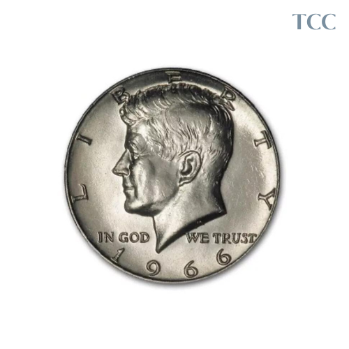 1966 Kennedy Half Dollar Uncirculated Silver Clad