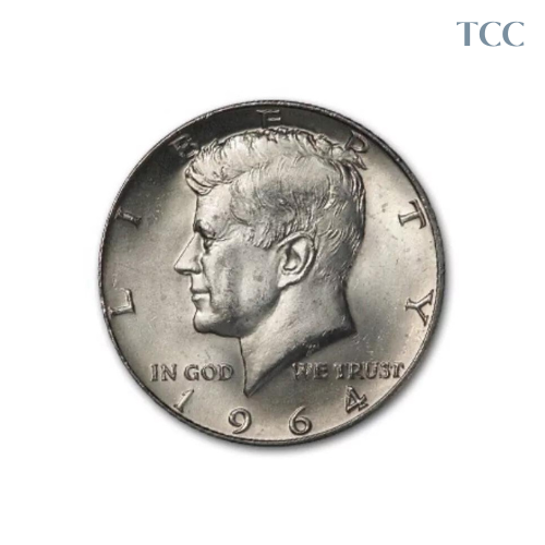 1964 D Kennedy Half Dollar Uncirculated Silver