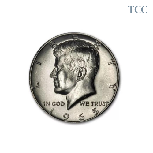 1965 Kennedy Half Dollar BU Brilliant Uncirculated 40% Silver Clad