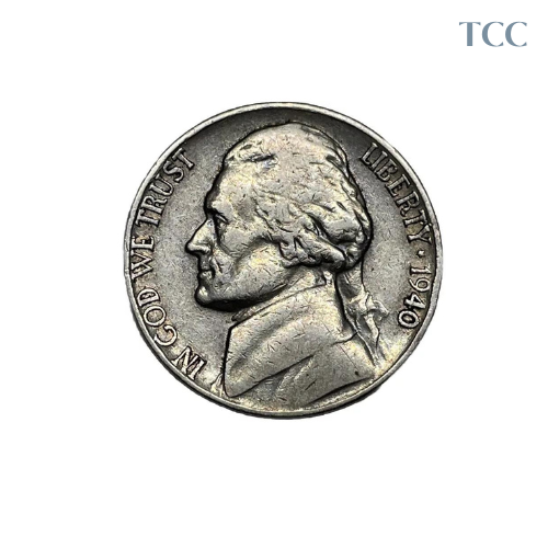 1940 P Jefferson Nickel Extra Fine XF