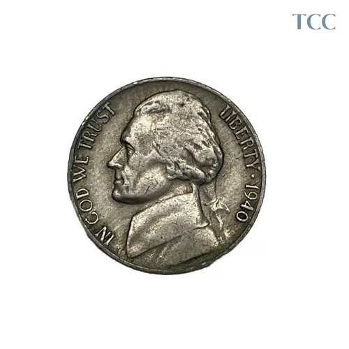 1940 D Jefferson Nickel Avg Circ