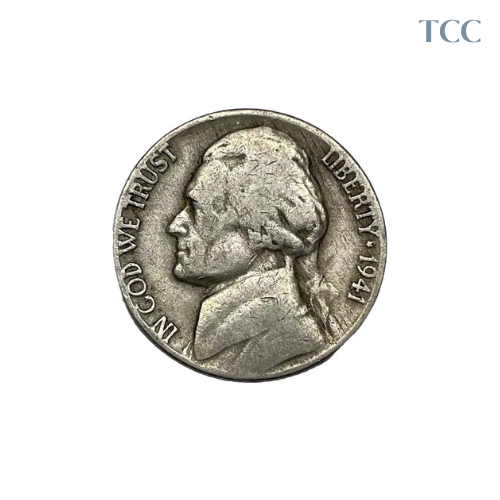 1941 P Jefferson Nickel Avg Circ