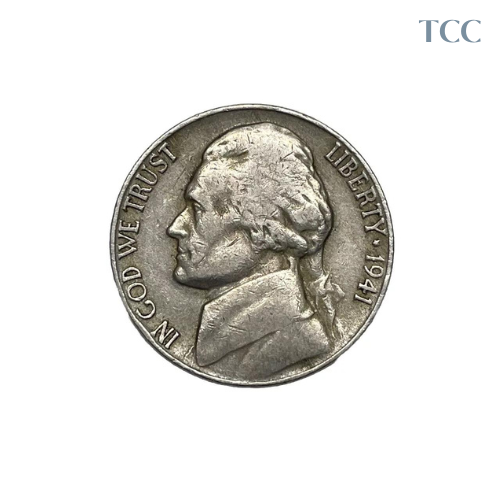 1941 D Jefferson Nickel Avg Circ