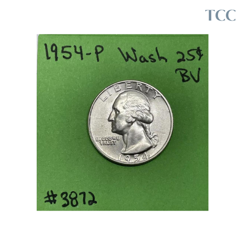 1954-P Washington Quarter BU Brilliant Uncirculated 90% Silver