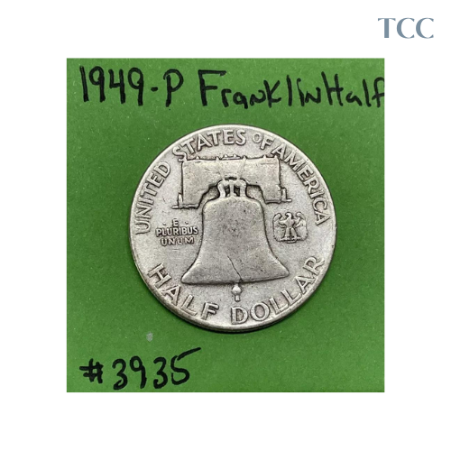 1949-P Franklin Half Dollar 90% Silver