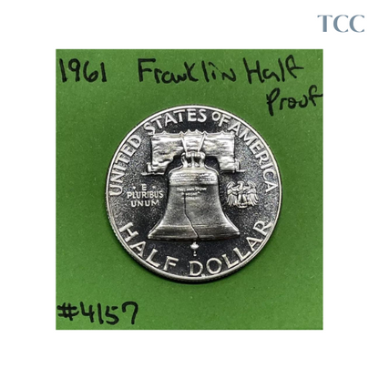 1961 Franklin Half Dollar 50c Gem Proof 90% Silver