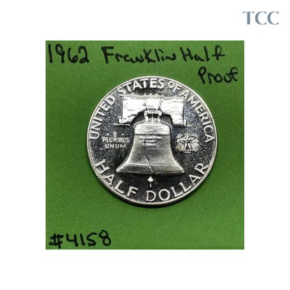 1962 Franklin Half Dollar 50c Gem Proof 90% Silver