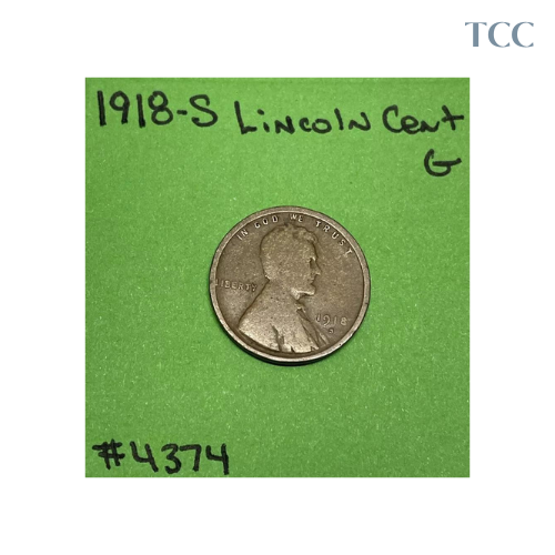 1918-S Lincoln Wheat Cent Good (G)