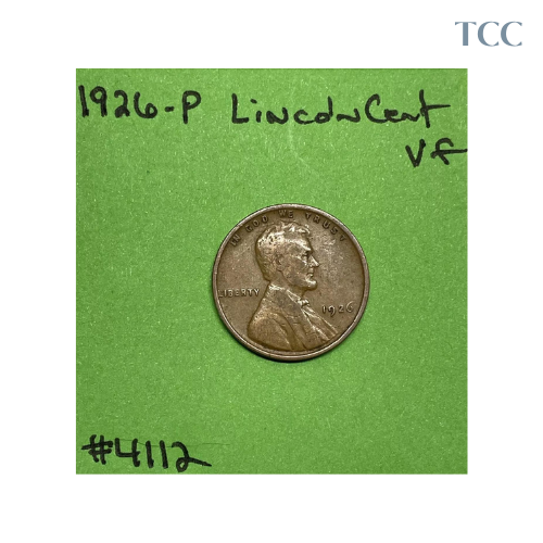 1926 Lincoln Wheat Cent VF Very Fine Bronze