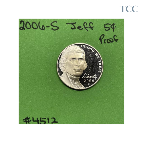 2006-S Jefferson Nickel 5 Cent Piece Choice Proof