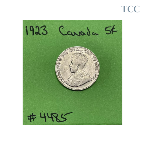 1923 Canada 🇨🇦 5c Cents Nickel Circulated