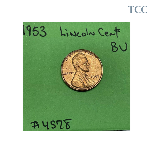 1953 P Lincoln Wheat Cent Penny 1c BU Brilliant Uncirculated