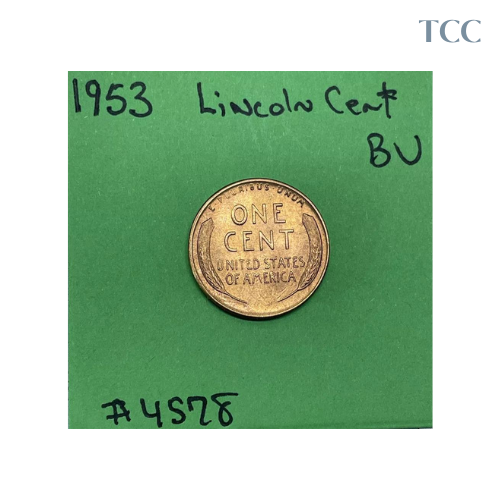 1953 P Lincoln Wheat Cent Penny 1c BU Brilliant Uncirculated