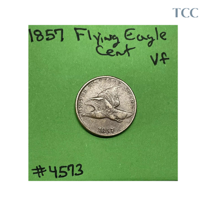 1857 Flying Eagle Cent / Penny 1c VF Very Fine