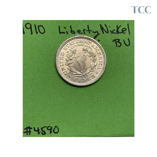 1910 Liberty V Nickel 5c BU Brilliant Uncirculated