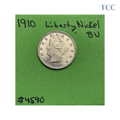 1910 Liberty V Nickel 5c BU Brilliant Uncirculated