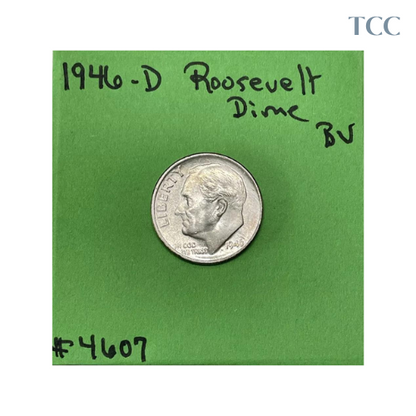 1946 D Roosevelt Dime BU Uncirculated Mint State 90% Silver