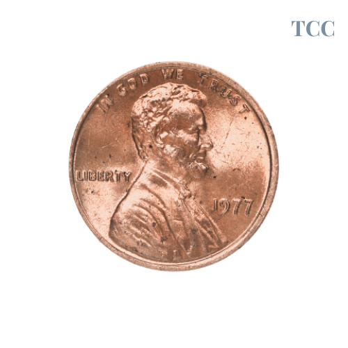 1977 P Lincoln Cent BU