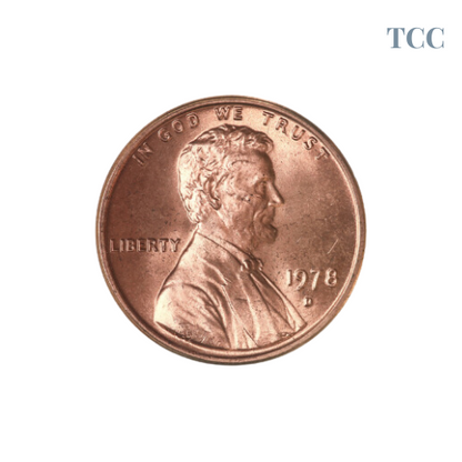 1978 D Lincoln Cent BU