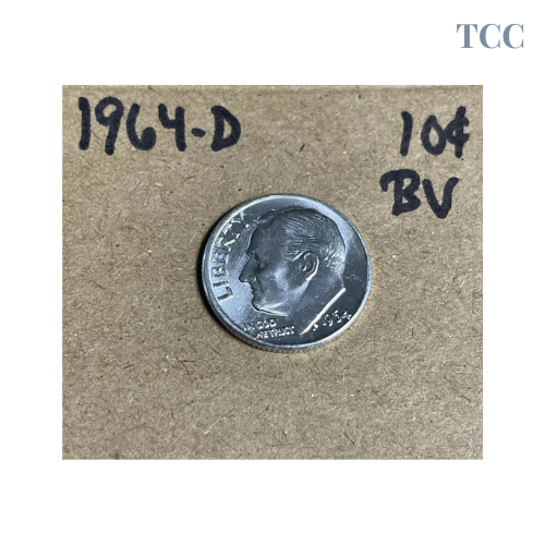 1964 D Roosevelt Dime 10c 90% Silver