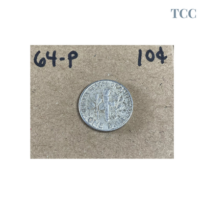 1964 P Roosevelt Dime 10c 90% Silver