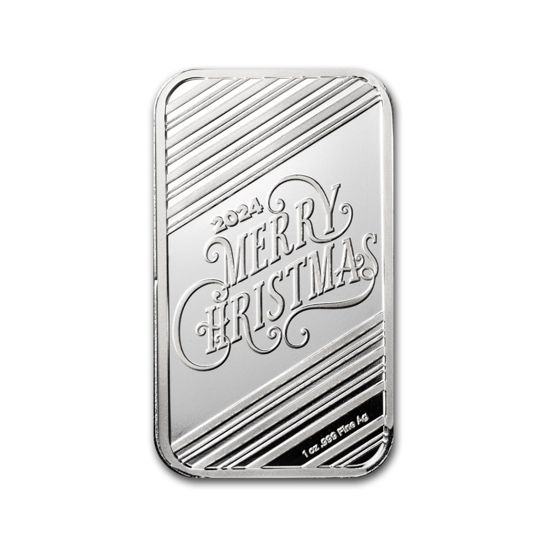 The Christmas Tree Truck 1 oz Silver Bar