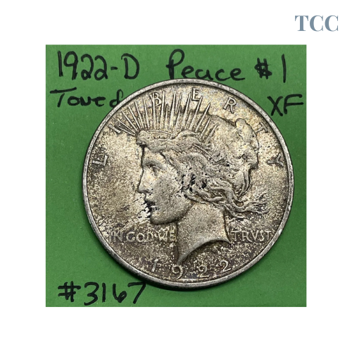 1922-D Peace Silver Dollar $1 XF Extra Fine 90% Silver