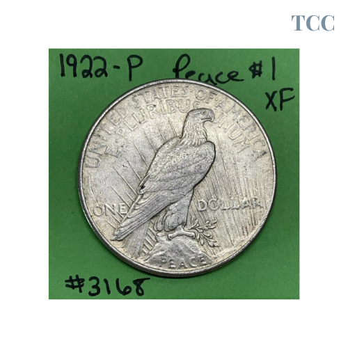 1922-P Peace Silver Dollar $1 XF Extra Fine