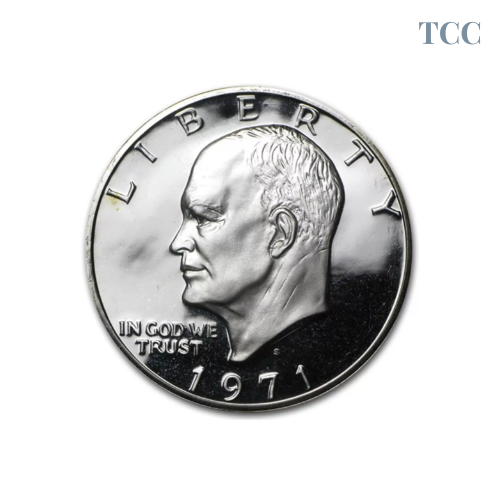 1971 S Proof Eisenhower Ike Dollar 40% Silver