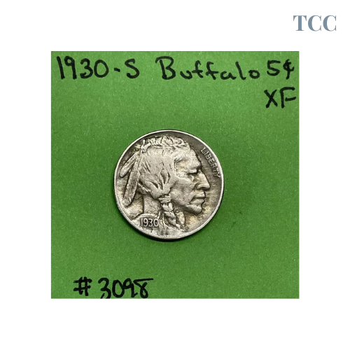 1930-S Buffalo Indian Head Nickel 5c XF Extra Fine