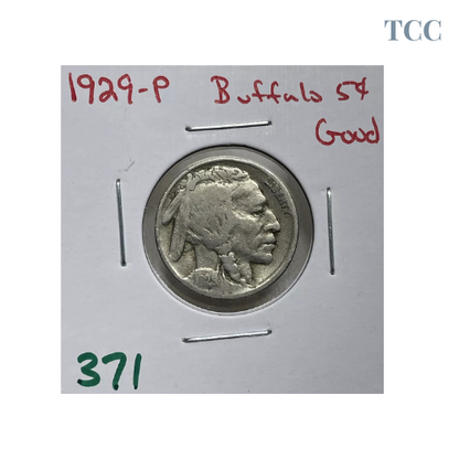 1929 P Buffalo Nickel 5c Good