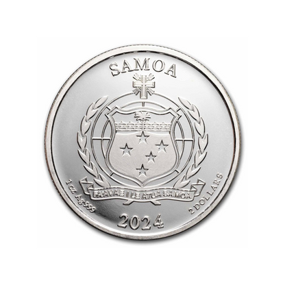 2024 Samoa 1 oz Silver Popeye and Brutus BU