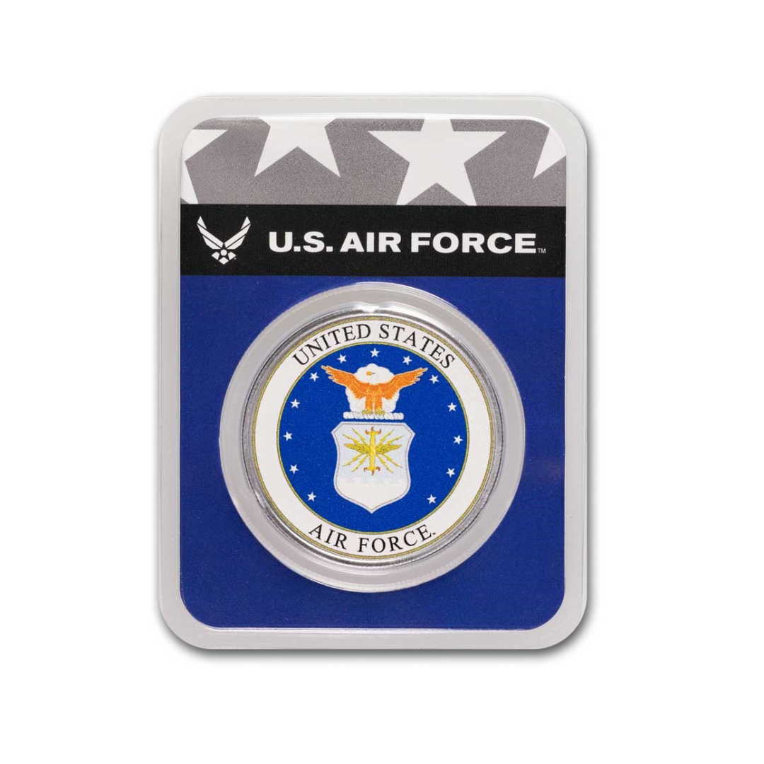 1 oz Silver Colorized Round U.S. Air Force (In TEP)