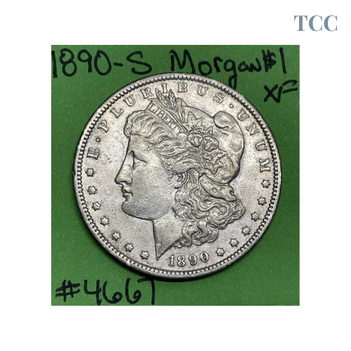 1890 S Morgan Dollar Extra Fine 90% Silver