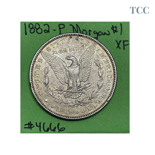 1882 Morgan Dollar Extra Fine 90% Silver