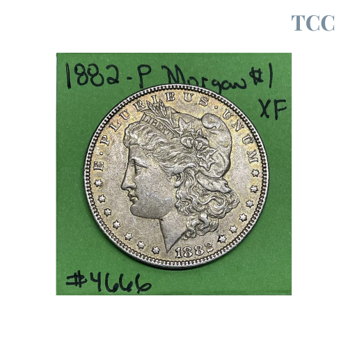 1882 Morgan Dollar Extra Fine 90% Silver