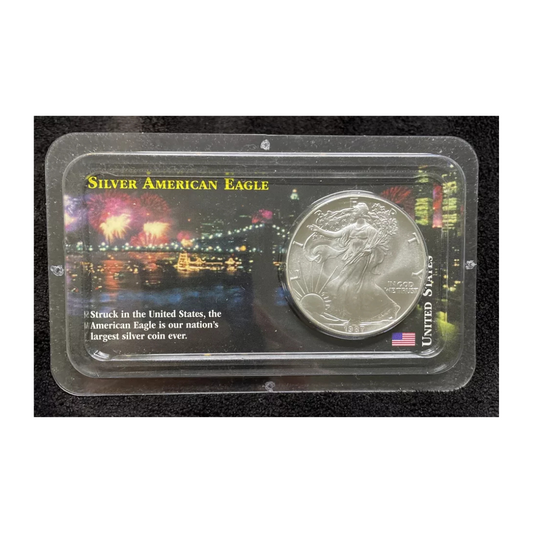 1987 American 🇺🇸 1oz Silver Eagle in Littleton Packaging