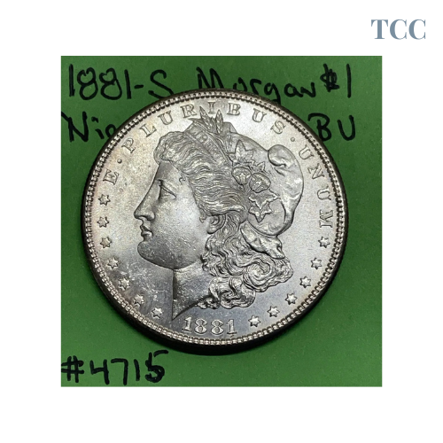 1881-S Morgan Silver Dollar $1 Gem BU Brilliant Uncirculated 90% Silver NICE!