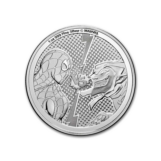 2024 Niue 1 oz Silver $2 Marvel Spider-Man vs Green Goblin