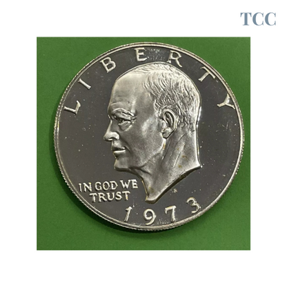 1973 S Eisenhower Dollar Choice Proof 40% Silver