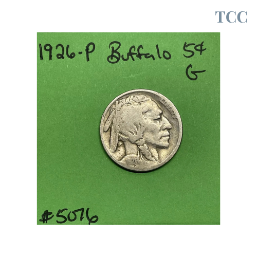 1926 Buffalo Indian Head Nickel 5c Good