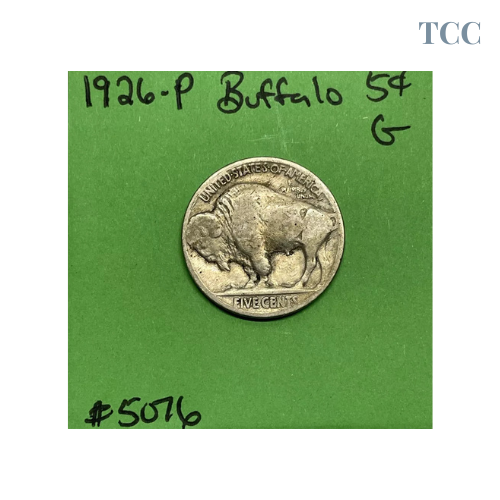 1926 Buffalo Indian Head Nickel 5c Good