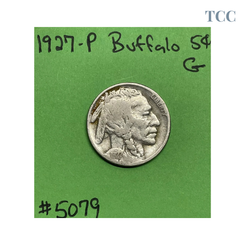 1927 Buffalo Indian Head Nickel 5c Good