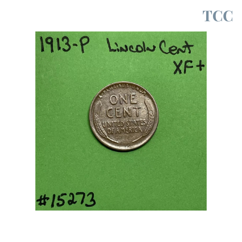 1913-P Lincoln Wheat Cent / Penny XF Extra Fine