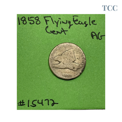 1858-P Flying Eagle Cent LL Large Letters (AG)