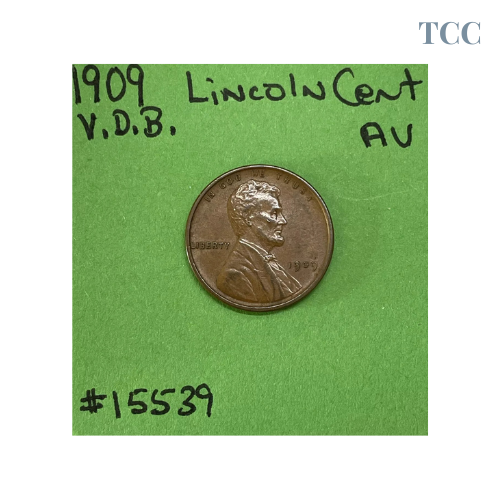 1909-P VDB Lincoln Wheat Cent / Penny 1c AU About Uncirculated