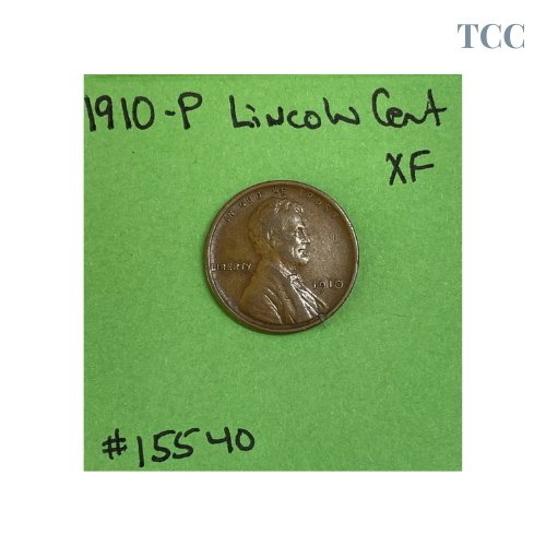 1910-P Lincoln Wheat Cent / Penny 1c XF Extra Fine