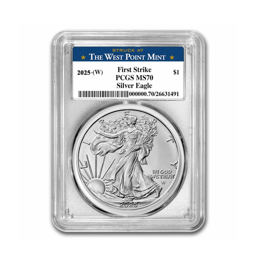 2025-(W) American Silver Eagle MS-70 PCGS (FS, West Point Label)